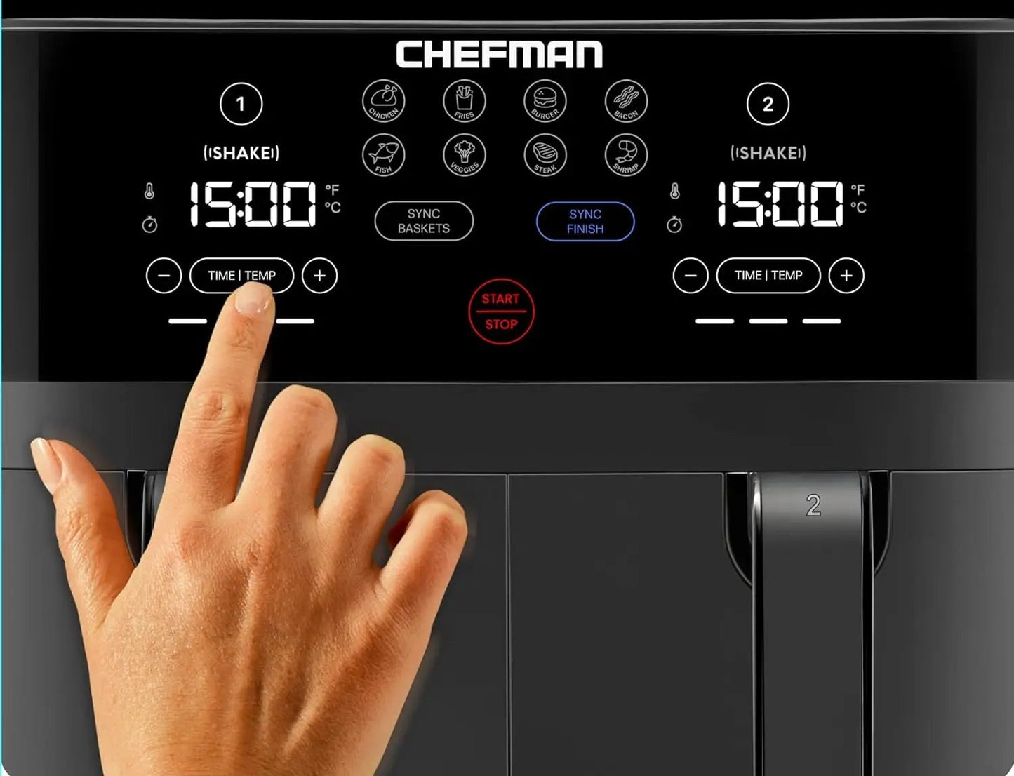 Chefman TurboFry Touch Dual Air Fryer