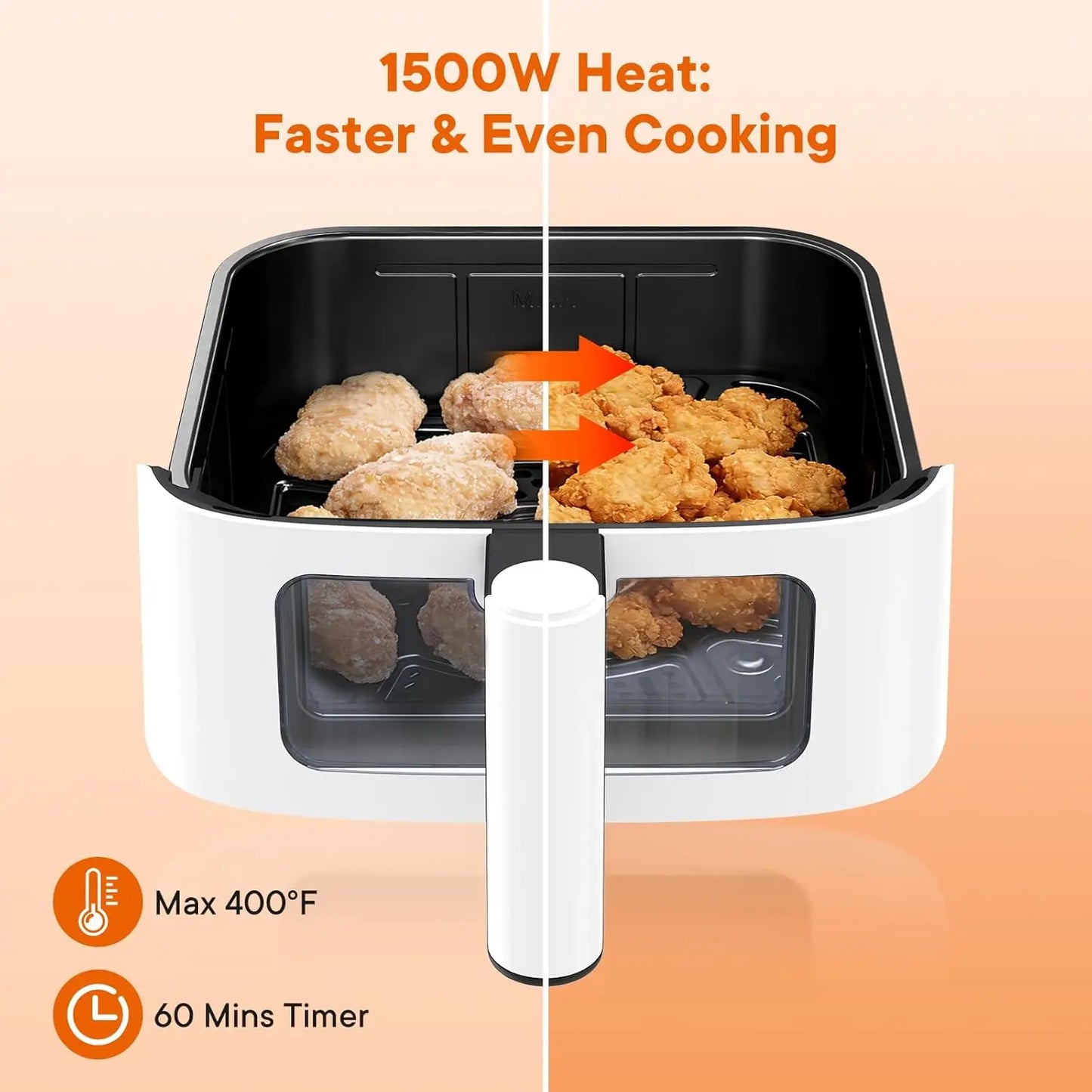 Air Fryer with Visible Window